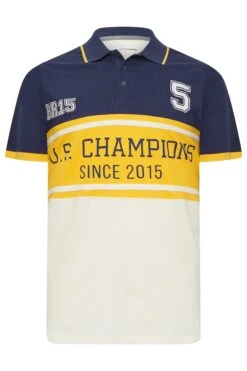 BadRhino Big & Tall Navy Blue & Yellow BR15 Champions Polo Shirt 5 BadRhino Big & Tall Navy Blue & Yellow BR15 Champions Polo Shirt -Menswear Mode Sales Store 73f06949 9466 4e 208104 X