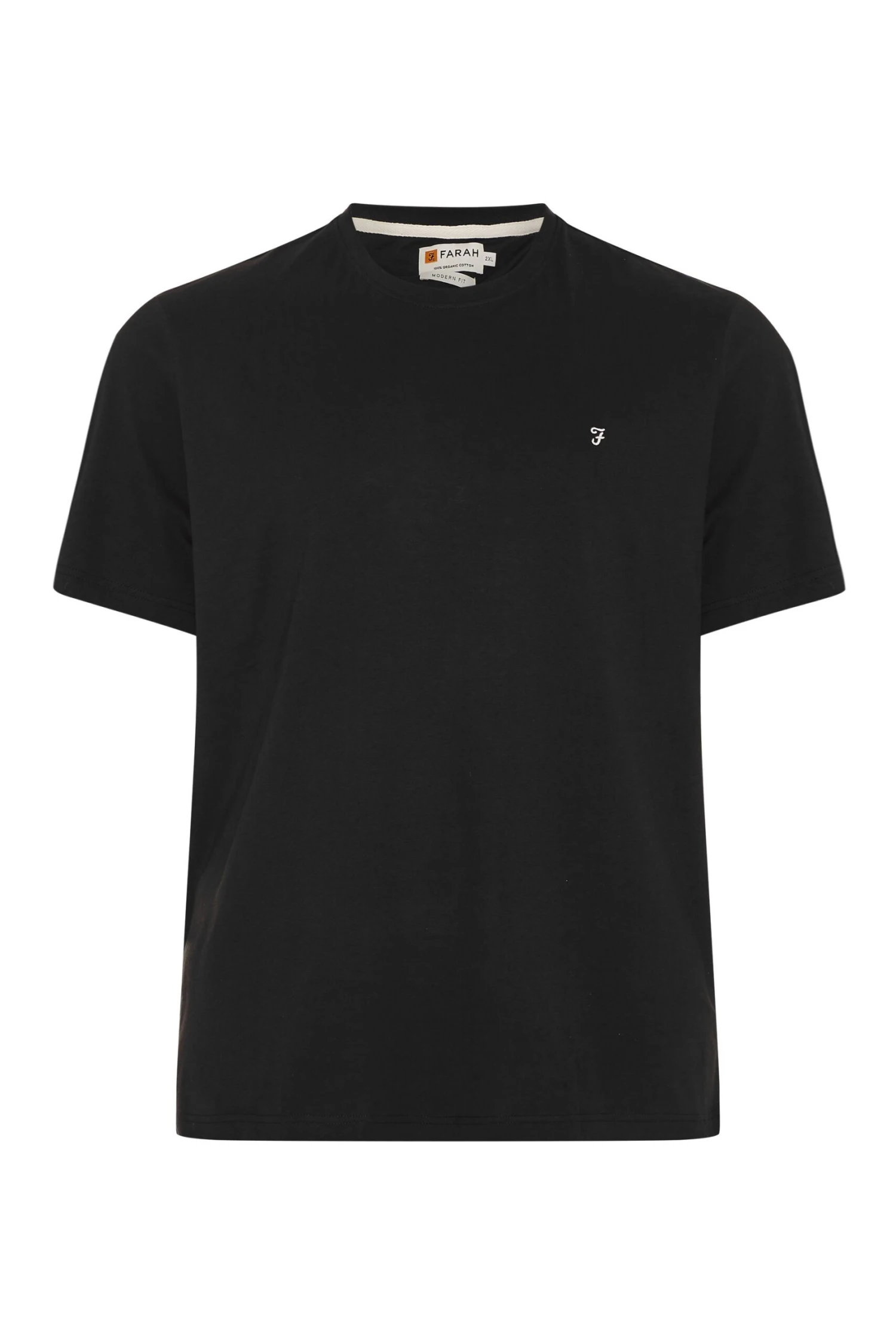 FARAH Big & Tall Black Core T-Shirt 2 FARAH Big & Tall Black Core T-Shirt - Image 2