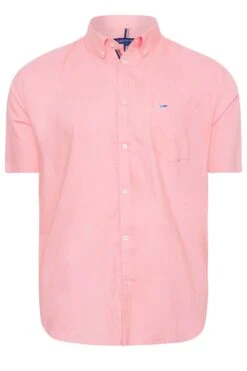BadRhino Big & Tall Pink Short Sleeve Oxford Shirt -Menswear Mode Sales Store 7a3d65df 3f44 42 203802 XR