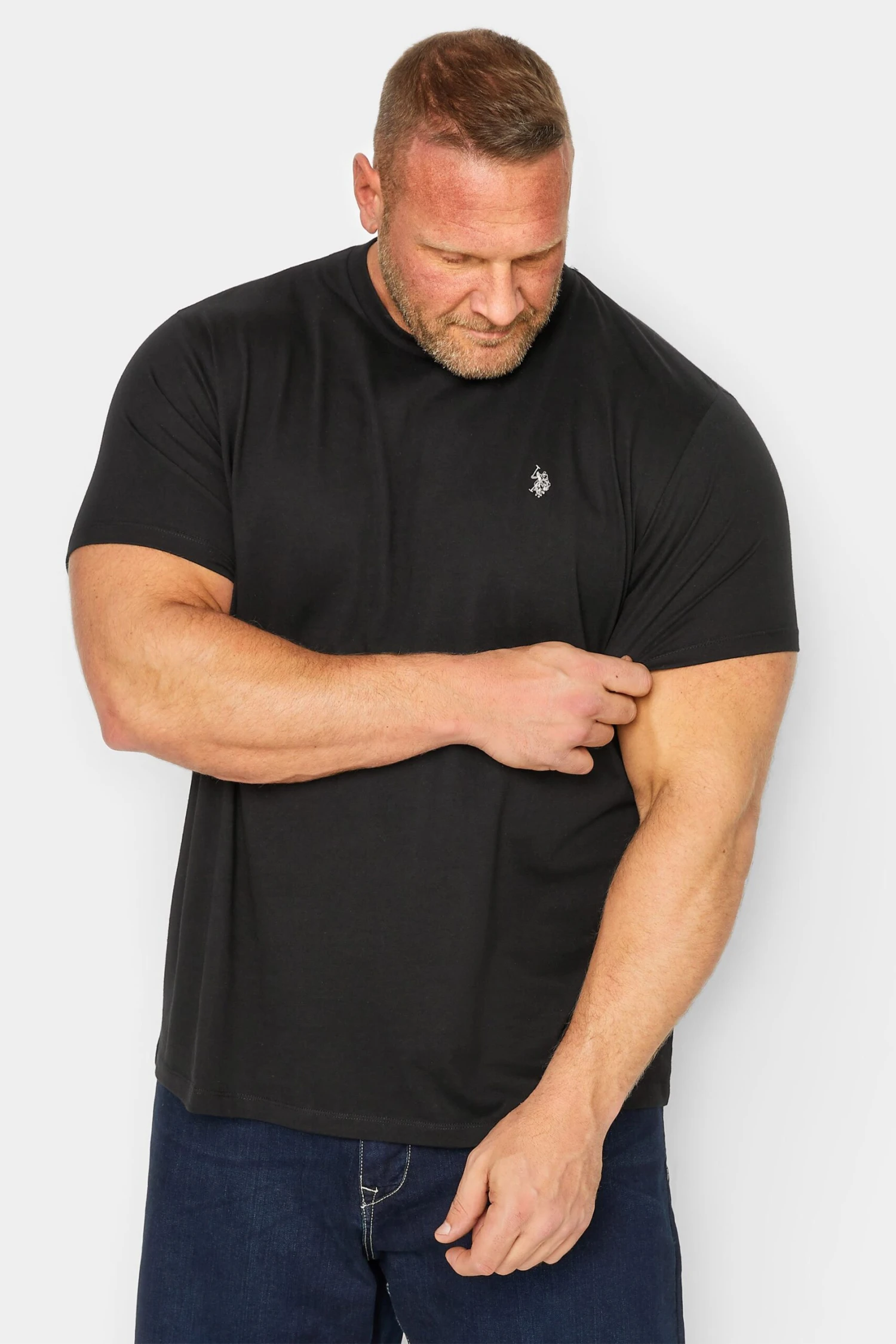 U.S. POLO ASSN. Big & Tall Black Short Sleeve Core T-Shirt 1 U.S. POLO ASSN. Big & Tall Black Short Sleeve Core T-Shirt