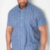 BadRhino Big & Tall Blue Printed Shirt
