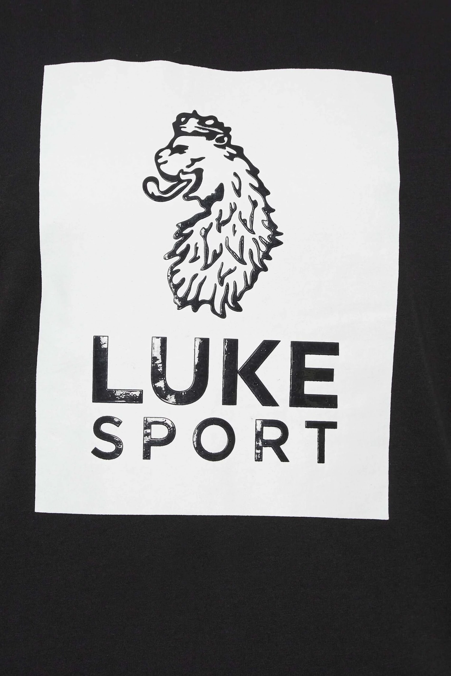 LUKE 1977 Big & Tall Black Gloss Print Logo T-Shirt 2 LUKE 1977 Big & Tall Black Gloss Print Logo T-Shirt - Image 2