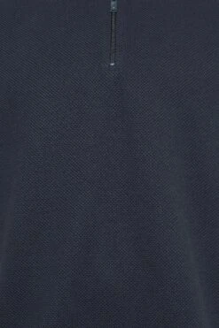 STUDIO A Big & Tall Navy Blue Textured Zip Polo Shirt 5 STUDIO A Big & Tall Navy Blue Textured Zip Polo Shirt -Menswear Mode Sales Store 7f0bfd4f 05cd 44 207798 Z