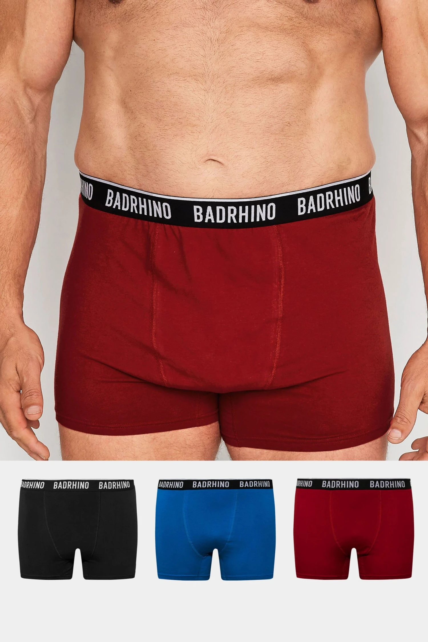 BadRhino Big & Tall 3 PACK Black Boxers 1 BadRhino Big & Tall 3 PACK Black Boxers