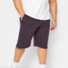 KAM Big & Tall Burgundy Red Herringbone Shorts