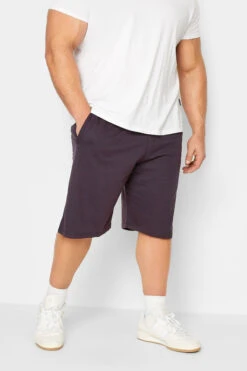 KAM Big & Tall Burgundy Red Herringbone Shorts