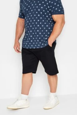 KAM Big & Tall Navy Blue Chino Stretch Short