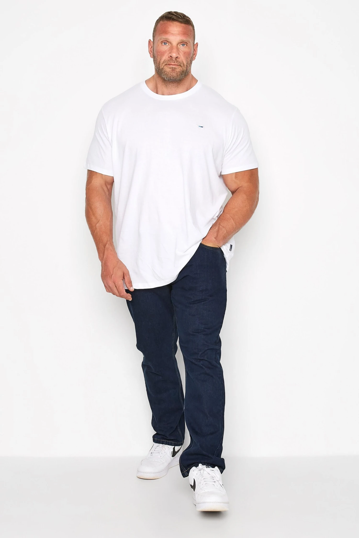 KAM Big & Tall Indigo Blue KBS 150 Straight Leg Jeans 2 KAM Big & Tall Indigo Blue KBS 150 Straight Leg Jeans - Image 2