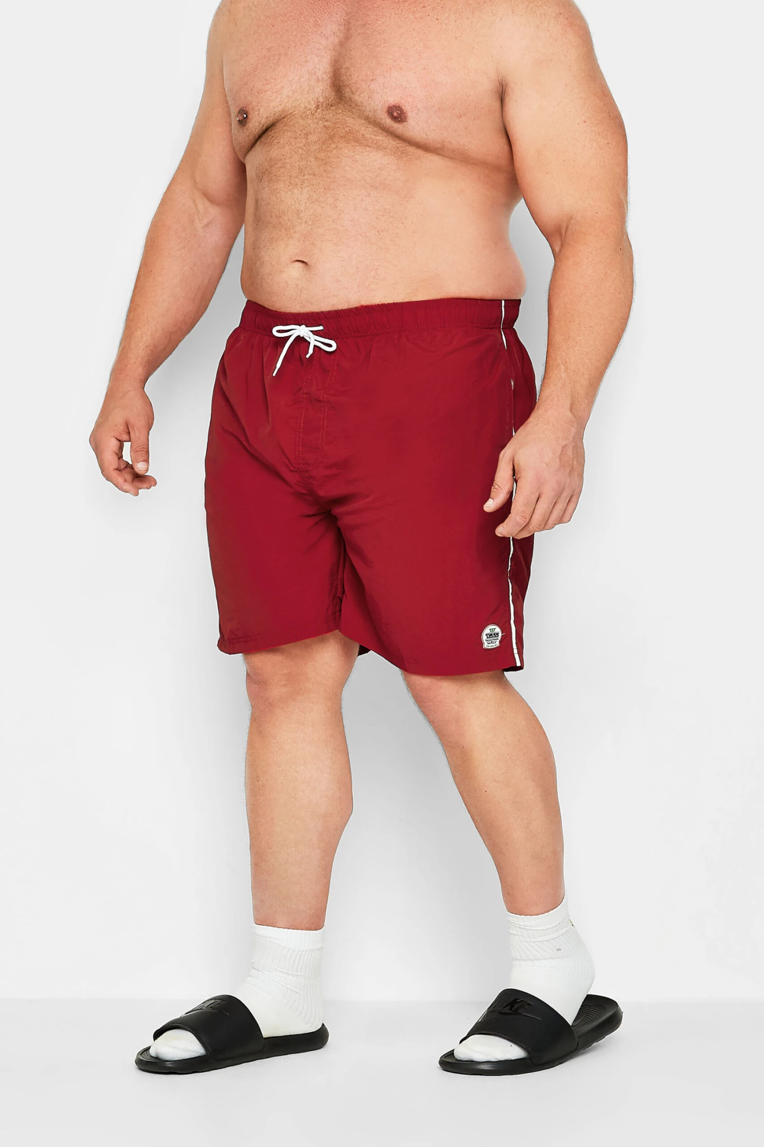 D555 Red Swim Shorts 1 D555 Red Swim Shorts