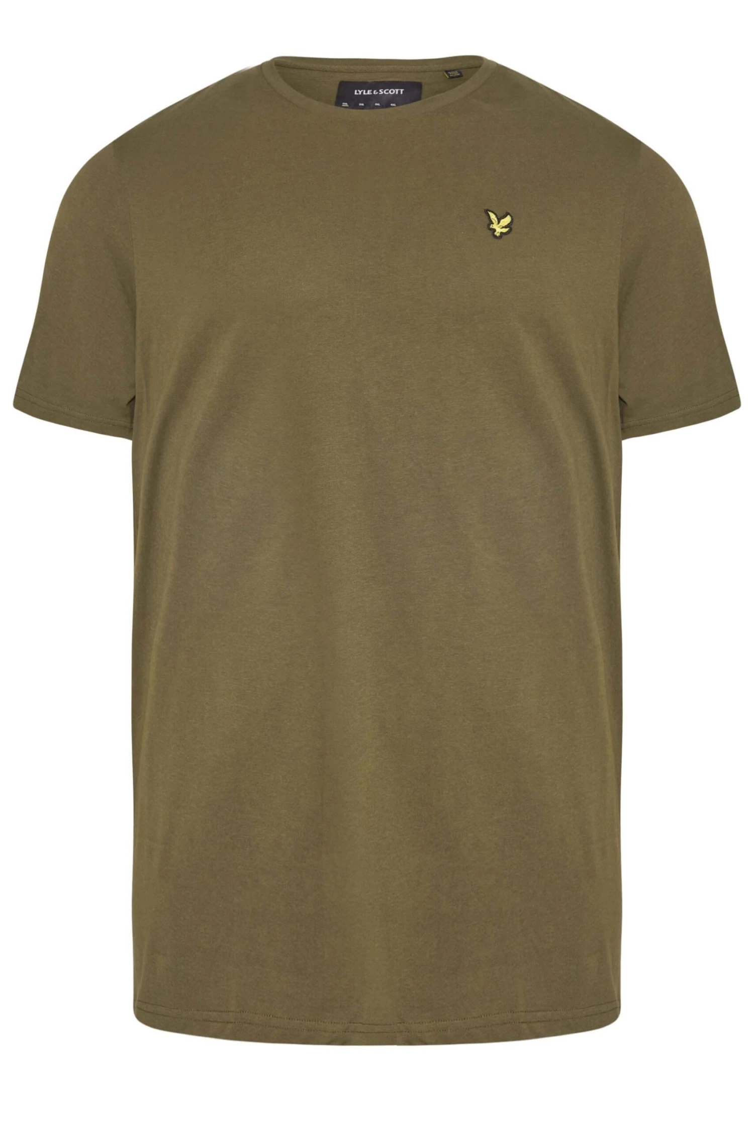LYLE & SCOTT Big & Tall Khaki Green Core T-Shirt 3 LYLE & SCOTT Big & Tall Khaki Green Core T-Shirt - Image 3