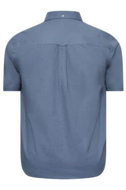 BadRhino Big & Tall Steel Blue Short Sleeve Oxford Shirt 5 BadRhino Big & Tall Steel Blue Short Sleeve Oxford Shirt -Menswear Mode Sales Store 849fce83 572f 44 208215 Y