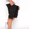 BadRhino Big & Tall Black Stretch Cargo Shorts