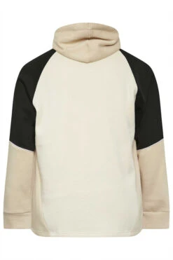 BadRhino Big & Tall Black & White Colourblock Hoodie 5 BadRhino Big & Tall Black & White Colourblock Hoodie -Menswear Mode Sales Store 8b270268 48ec 44 208697 Y