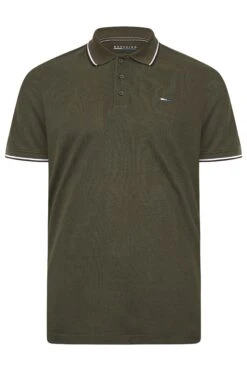 BadRhino Big & Tall Forest Green Tipped Core Polo Shirt 5 BadRhino Big & Tall Forest Green Tipped Core Polo Shirt -Menswear Mode Sales Store 8ba546d5 65a6 4b 207413 X