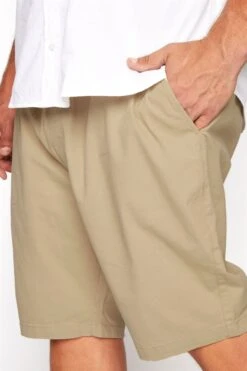 BadRhino Big & Tall Stone Brown Elasticated Waist Chino Shorts -Menswear Mode Sales Store 8c5344d5 c2c3 44 204933R D