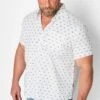 BadRhino Big & Tall White Jeep Print Poplin Shirt