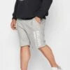 BadRhino Big & Tall Grey Athletic Jogger Shorts