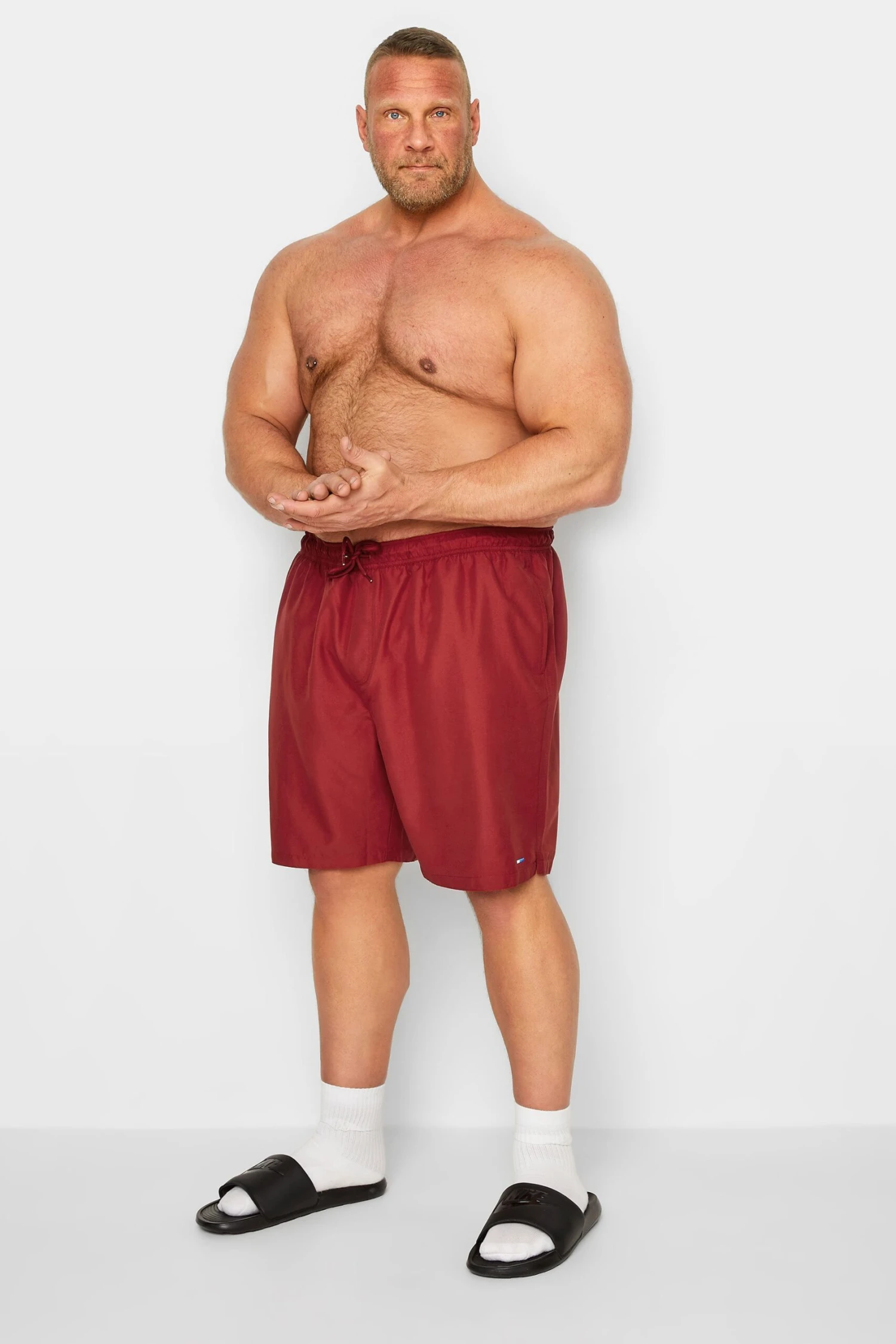 BadRhino Big & Tall Red Swim Shorts 2 BadRhino Big & Tall Red Swim Shorts - Image 2