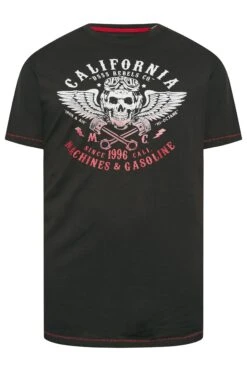 D555 Big & Tall Black California Skull T-Shirt -Menswear Mode Sales Store 916e5471 8c1f 40 207637 X