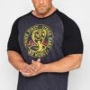D555 Big & Tall Navy Blue Offical Cobra Kai Printed T-Shirt