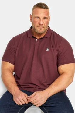 PENGUIN MUNSINGWEAR Big & Tall Burgundy Red Core Polo Shirt