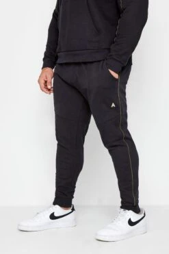 STUDIO A Big & Tall Black Joggers