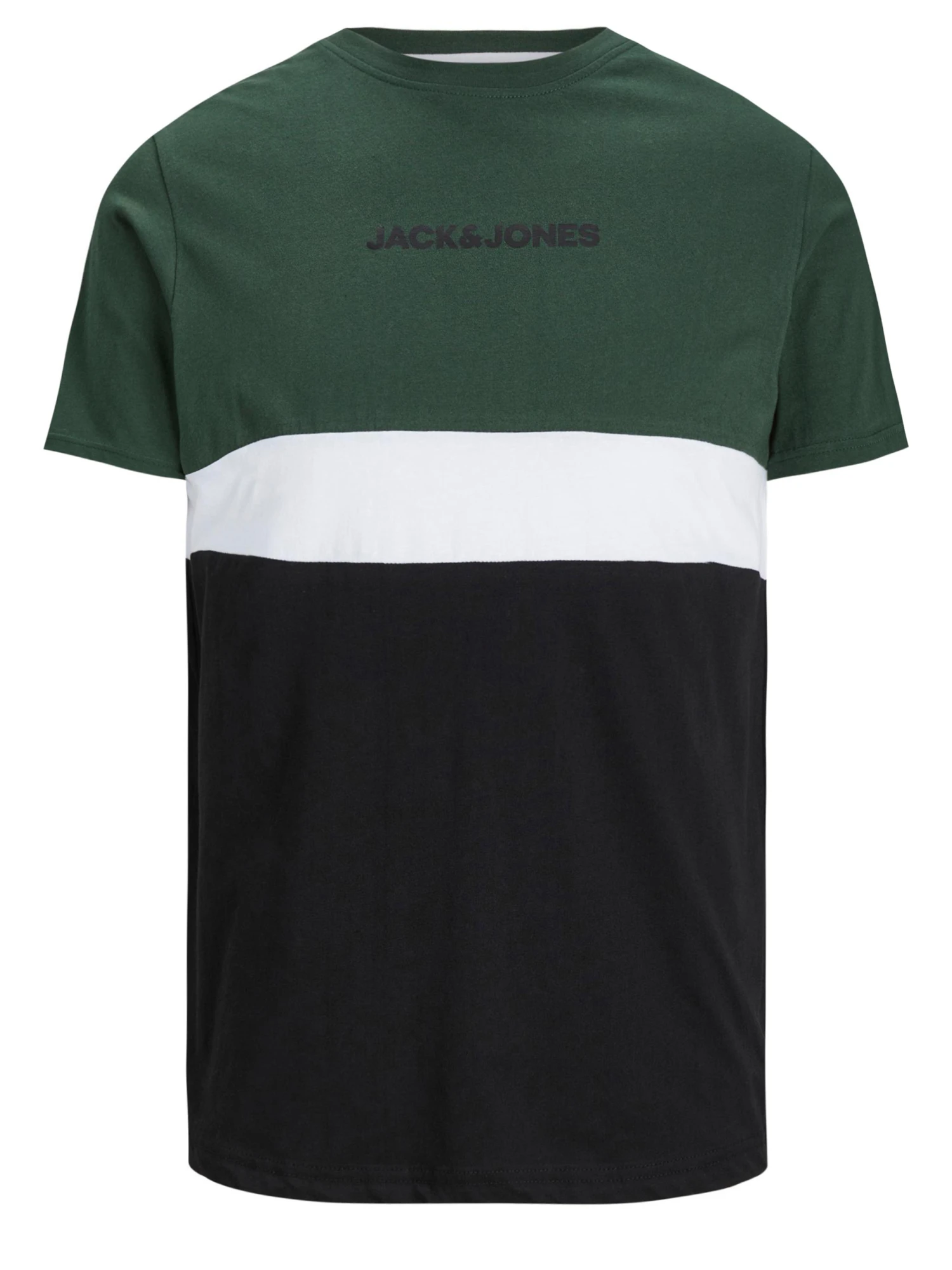 JACK & JONES Big & Tall Green Colour Block Logo T-Shirt 2 JACK & JONES Big & Tall Green Colour Block Logo T-Shirt - Image 2