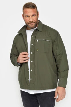 LYLE & SCOTT Big & Tall Green Overshirt