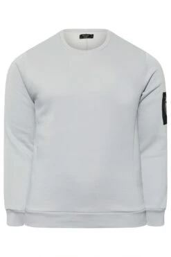 RELIGION Big & Tall Light Blue Slider Crew Sweatshirt 5 RELIGION Big & Tall Light Blue Slider Crew Sweatshirt -Menswear Mode Sales Store 991fa1c7 2631 48 207153 X