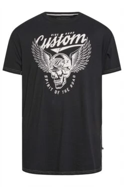 KAM Big & Tall Black Skull Print T-Shirt -Menswear Mode Sales Store 99efaa73 0d98 46 208437 X