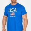 U.S. POLO ASSN. Big & Tall Blue USA Print T-Shirt