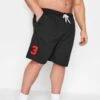 U.S. POLO ASSN. Big & Tall Black Player 3 Swim Shorts