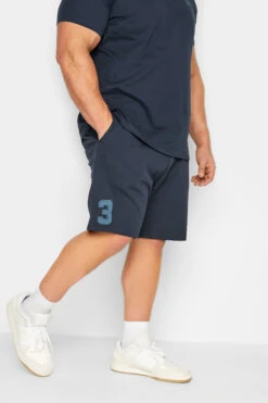 U.S. POLO ASSN. Big & Tall Navy Blue Jersey Shorts