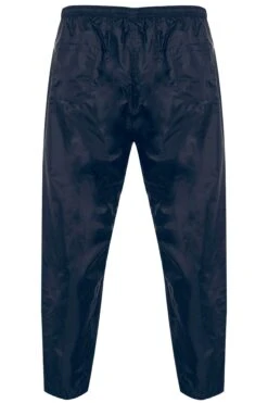 D555 Navy Foldaway Waterproof Trousers