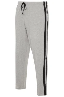 ED BAXTER Big & Tall Grey Lounge Joggers -Menswear Mode Sales Store Ed Baxter Lounging Bottoms Grey 203448 4616