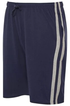 ED BAXTER Big & Tall Navy Blue Lounge Jogger Shorts -Menswear Mode Sales Store Ed Baxter Lounging Shorts Navy 203446 93c6