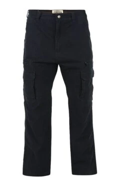 KAM Big & Tall Black Cargo Trousers -Menswear Mode Sales Store KAM 118 CARGO TROUSERS BLACK L30 204464 dd85