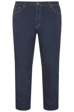 KAM Big & Tall Indigo Blue Regular Fit Stretch Jeans 5 KAM Big & Tall Indigo Blue Regular Fit Stretch Jeans -Menswear Mode Sales Store Kam101 Stretch Jeans Indigo L31 201951 2431