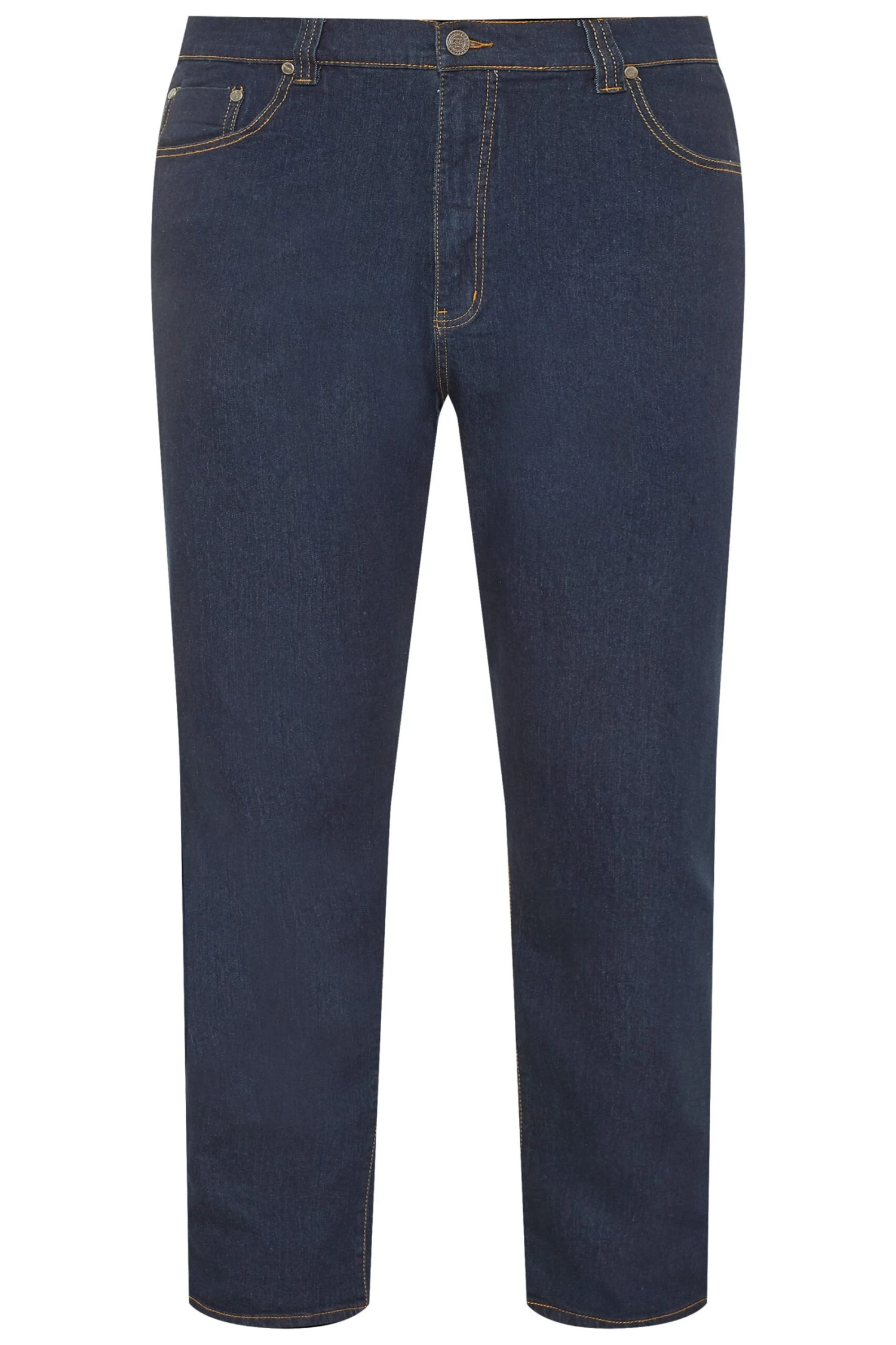 KAM Big & Tall Indigo Blue Regular Fit Stretch Jeans 3 KAM Big & Tall Indigo Blue Regular Fit Stretch Jeans - Image 3