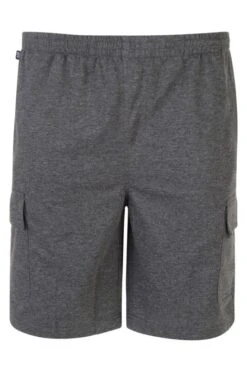 KAM Big & Tall Charcoal Grey Cargo Lounge Shorts 5 KAM Big & Tall Charcoal Grey Cargo Lounge Shorts -Menswear Mode Sales Store Kam Lounge Shorts Charcoal 203577 338f