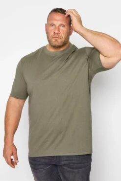 D555 Big & Tall Khaki Green Core T-Shirt