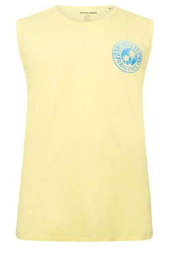 JACK & JONES Big & Tall Yellow Logo Print Vest 5 JACK & JONES Big & Tall Yellow Logo Print Vest -Menswear Mode Sales Store a4a654a9 dedc 40 207839 X