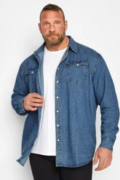 D555 Big & Tall Blue Duke Denim Shirt