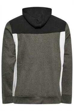 D555 Big & Tall Black & Grey Full Zip Hoodie -Menswear Mode Sales Store a715f60e ee99 4b 208415 Y