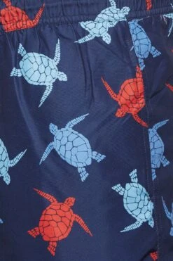 BadRhino Big & Tall Navy Blue Turtle Print Swim Shorts -Menswear Mode Sales Store a76f25dd 899c 44 208133 Z
