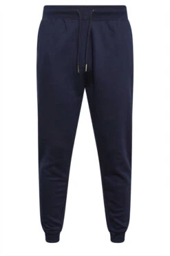D555 Big & Tall Navy Blue Cuffed Joggers