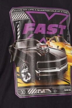 BadRhino Big & Tall Black Fast & Furious T-Shirt -Menswear Mode Sales Store a87001df 559f 42 208584 Z