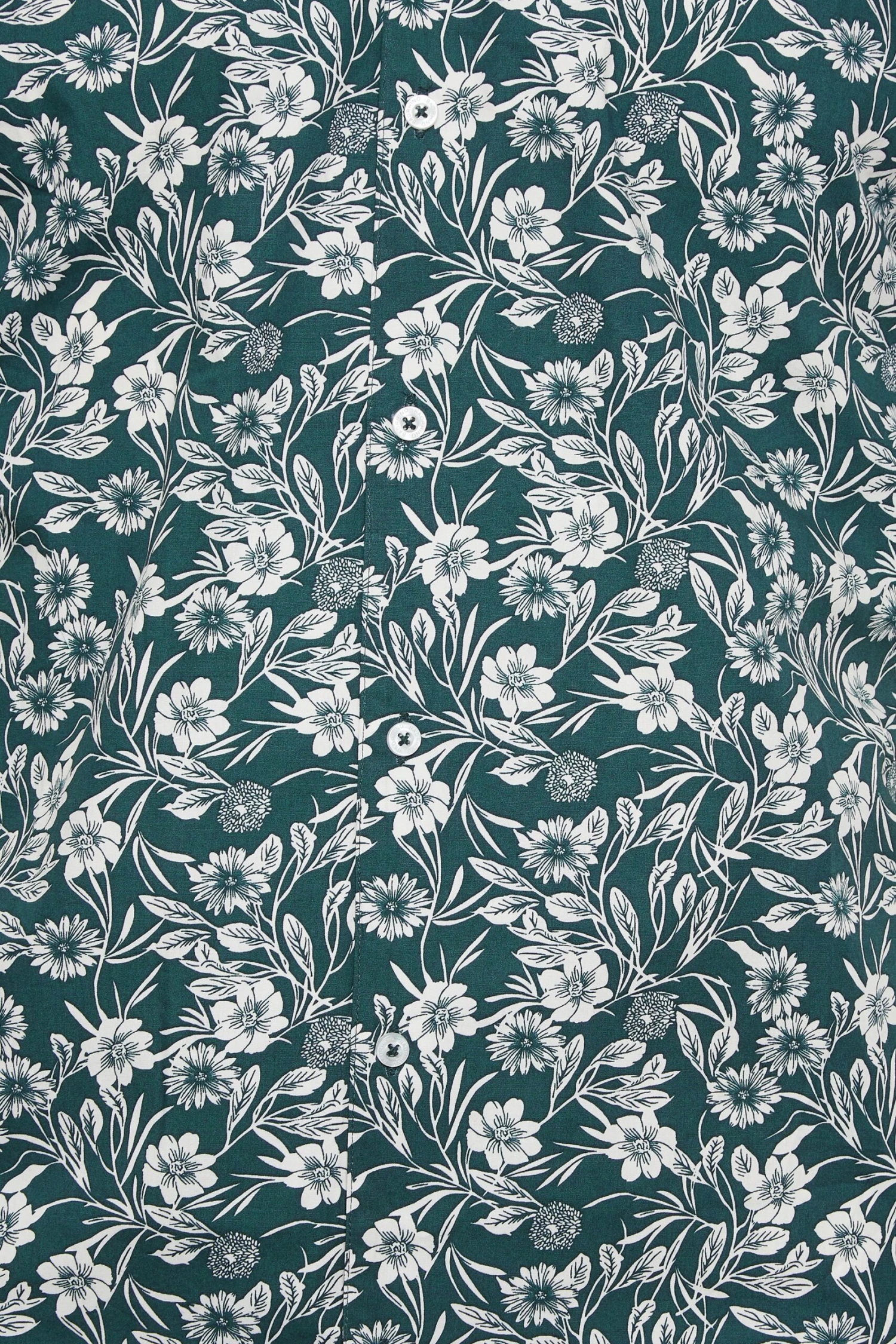 BadRhino Big & Tall Black Floral Short Sleeve Shirt 2 BadRhino Big & Tall Black Floral Short Sleeve Shirt - Image 2