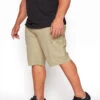 BadRhino Big & Tall Stone Brown Stretch Cargo Shorts