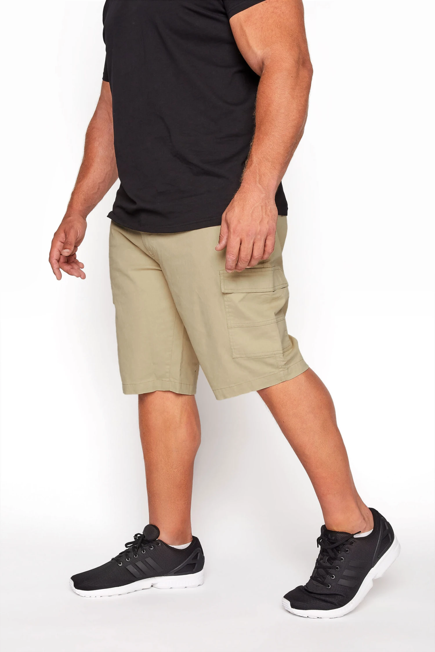 BadRhino Big & Tall Stone Brown Stretch Cargo Shorts 1 BadRhino Big & Tall Stone Brown Stretch Cargo Shorts